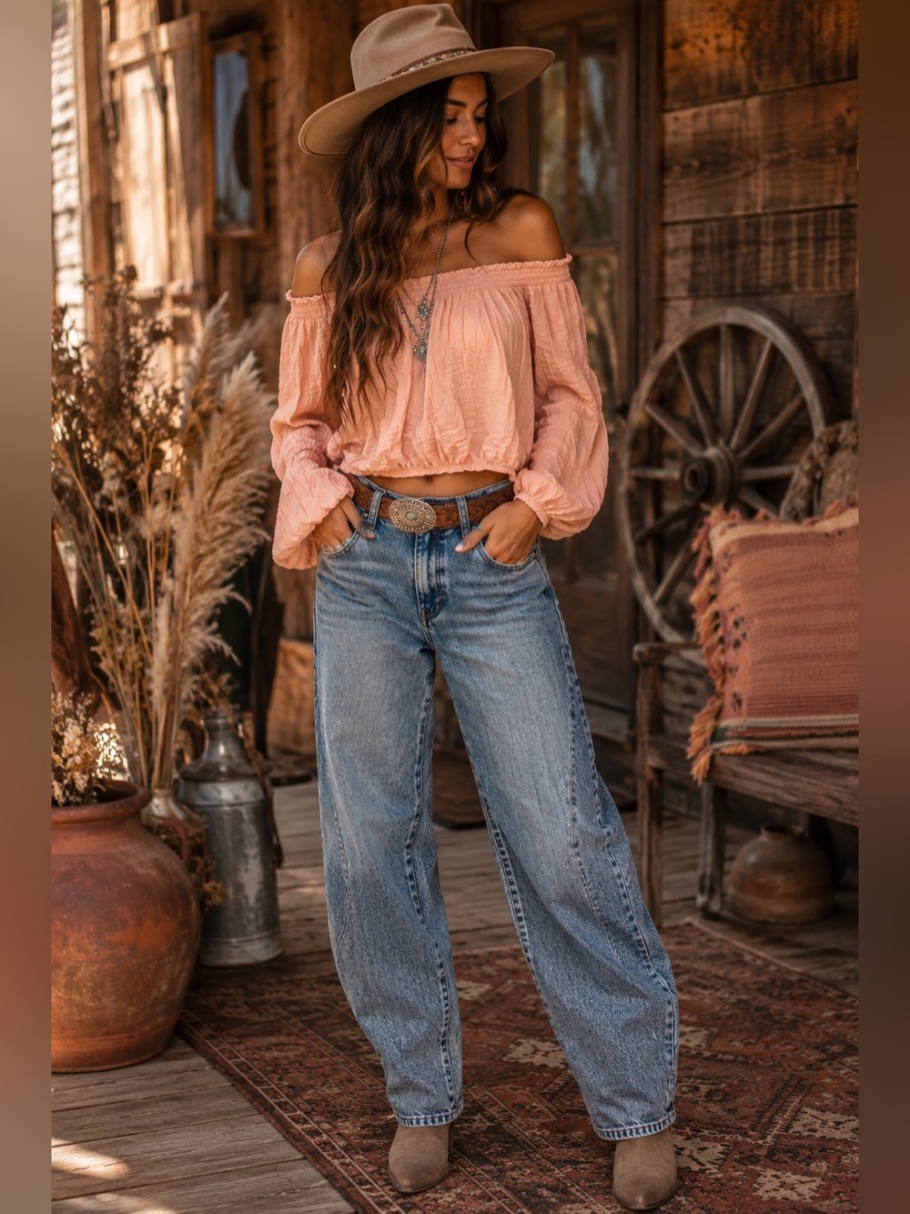 NWOT Here Comes the Sun Off Shoulder Crop